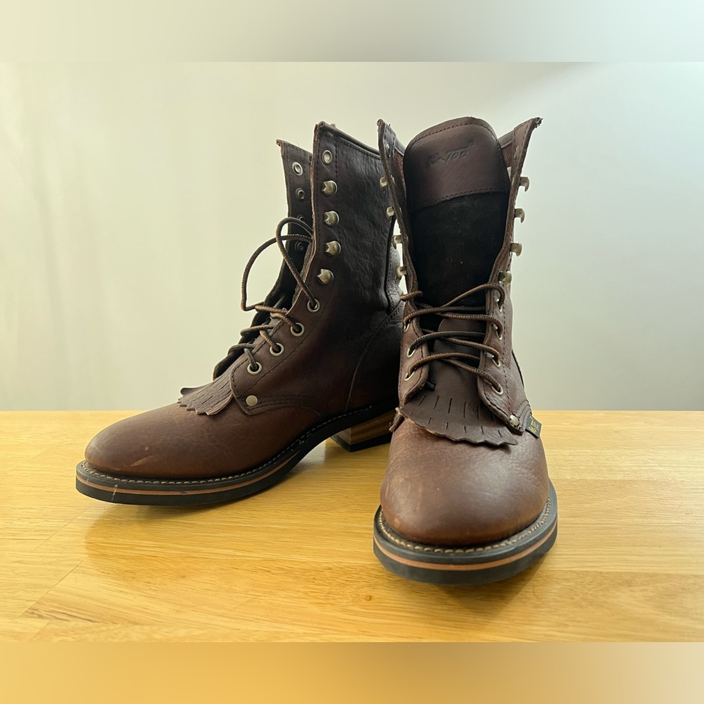 Adtec Women’s Genuine Leather 8” Lace-up Packer Boots